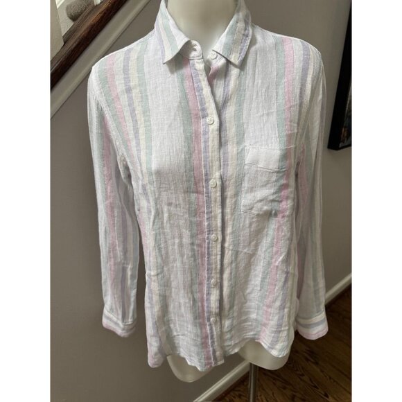 NWOT Rails Charli stripe button down small - Picture 6 of 6